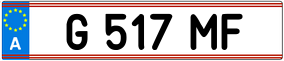 Trailer License Plate